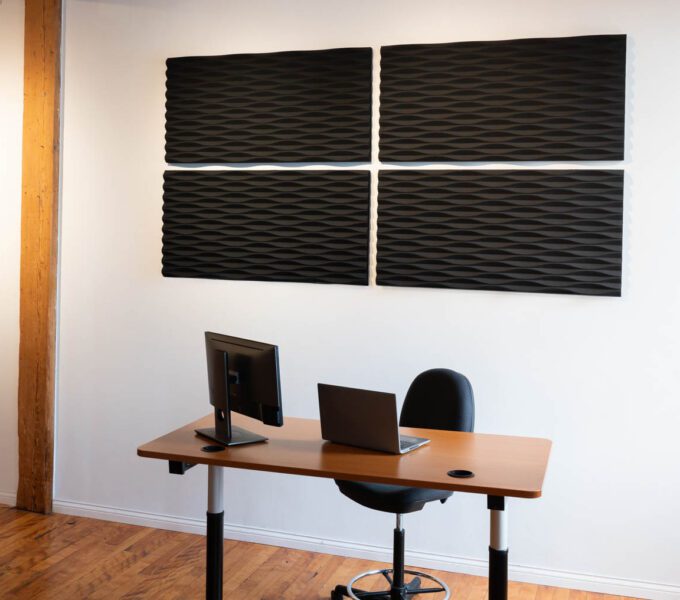 SONEX Flow Glue-Up Acoustic Panels Custom Black